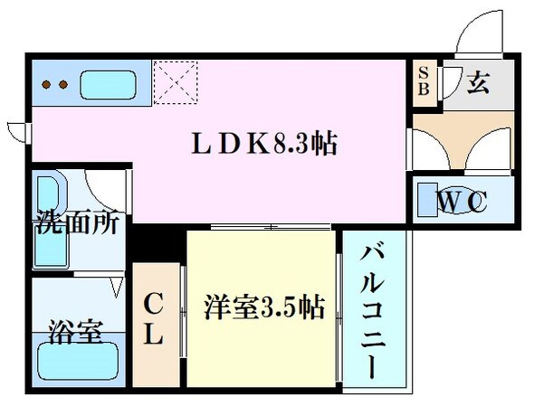 REGALEST 庚午中の物件間取画像